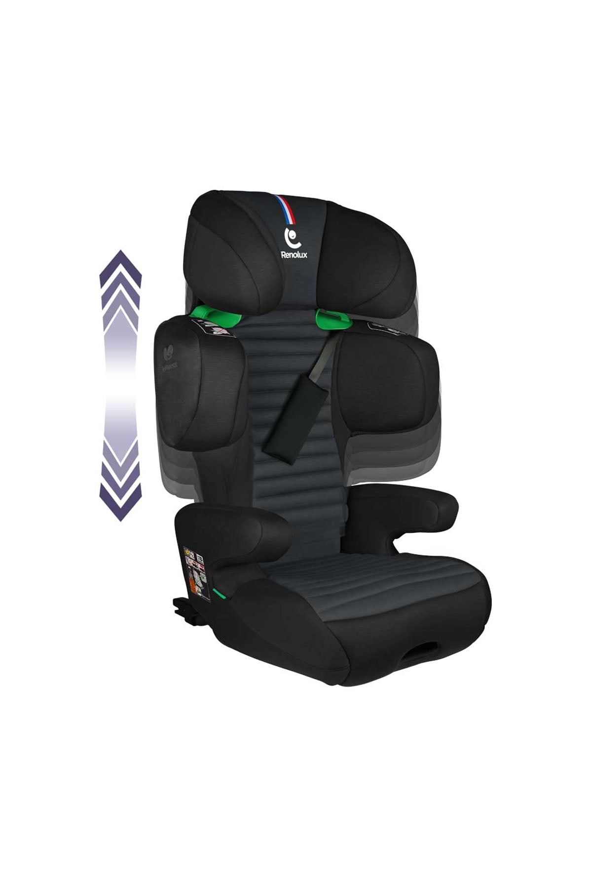 Renolux Renofix 2 Softness Isofix 15-36 Kg Oto Koltuğu Siyah