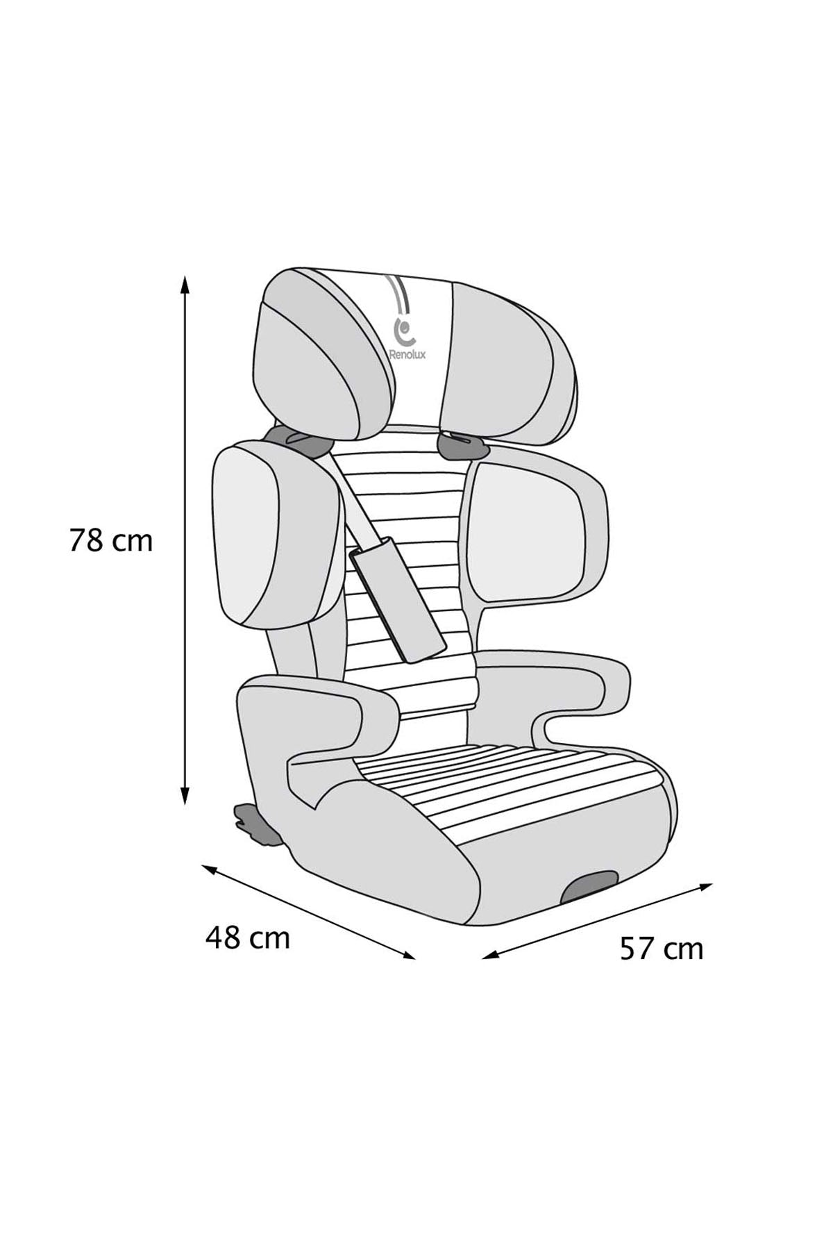 Renolux Renofix 2 Softness Isofix 15-36 Kg Oto Koltuğu Kırmızı