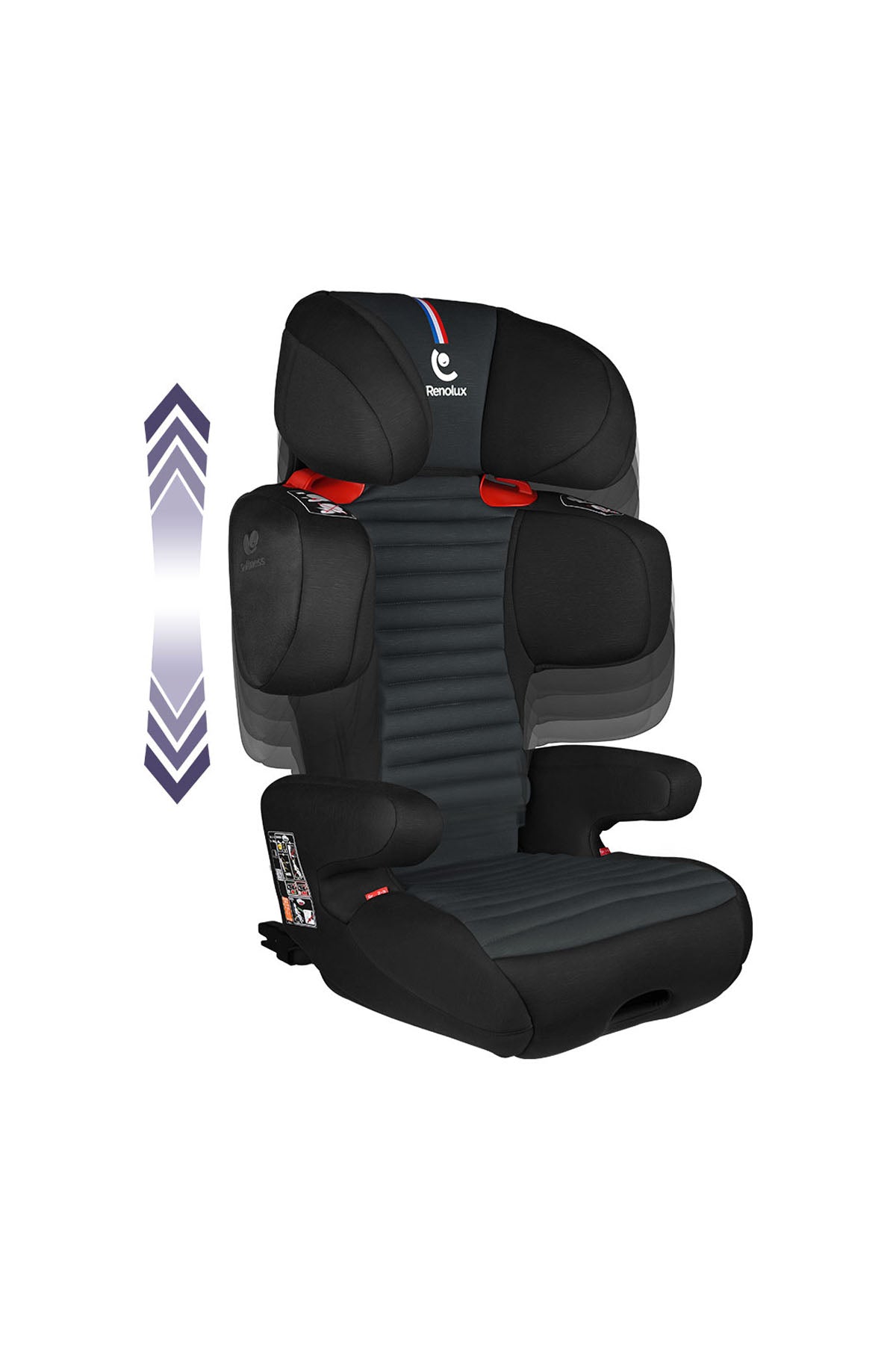 Renolux Renofix Softness Isofix 15-36 Kg Oto Koltuğu Siyah