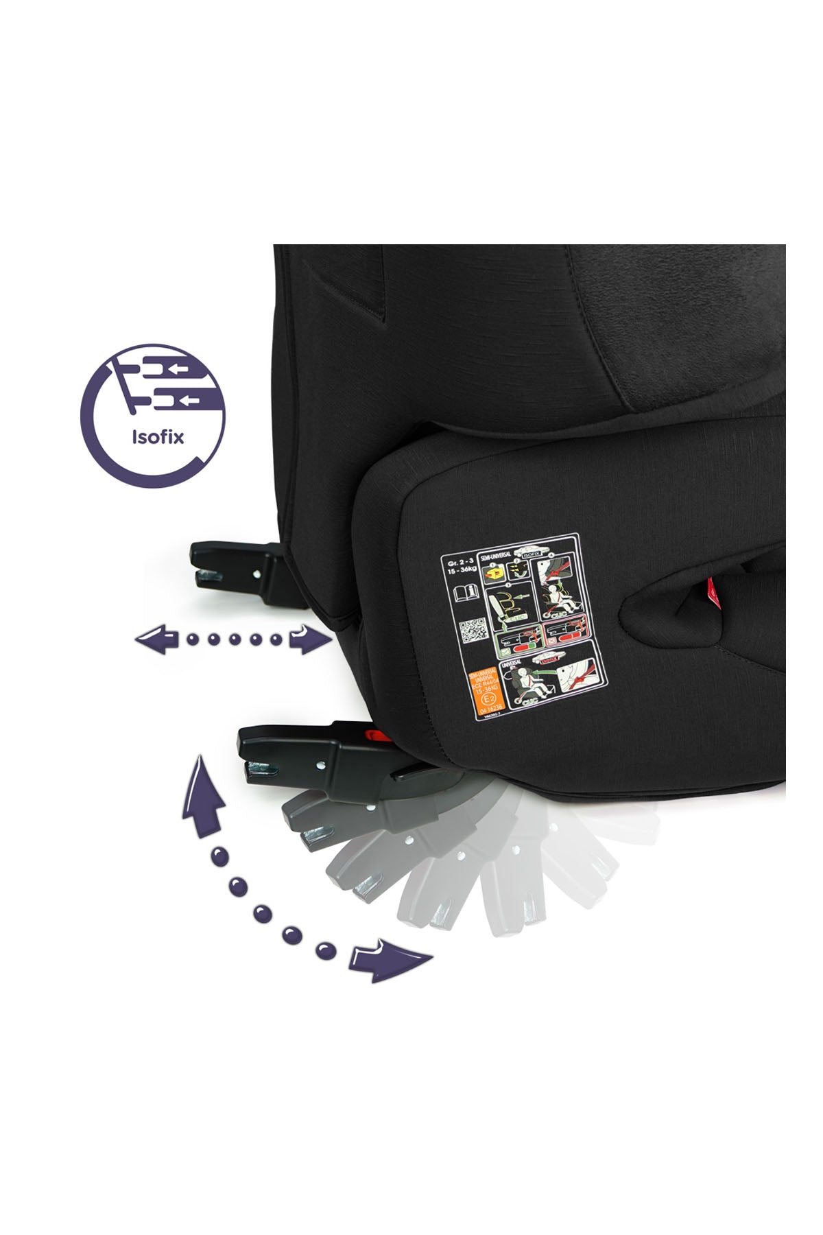 Renolux Renofix Softness Isofix 15-36 Kg Oto Koltuğu Siyah