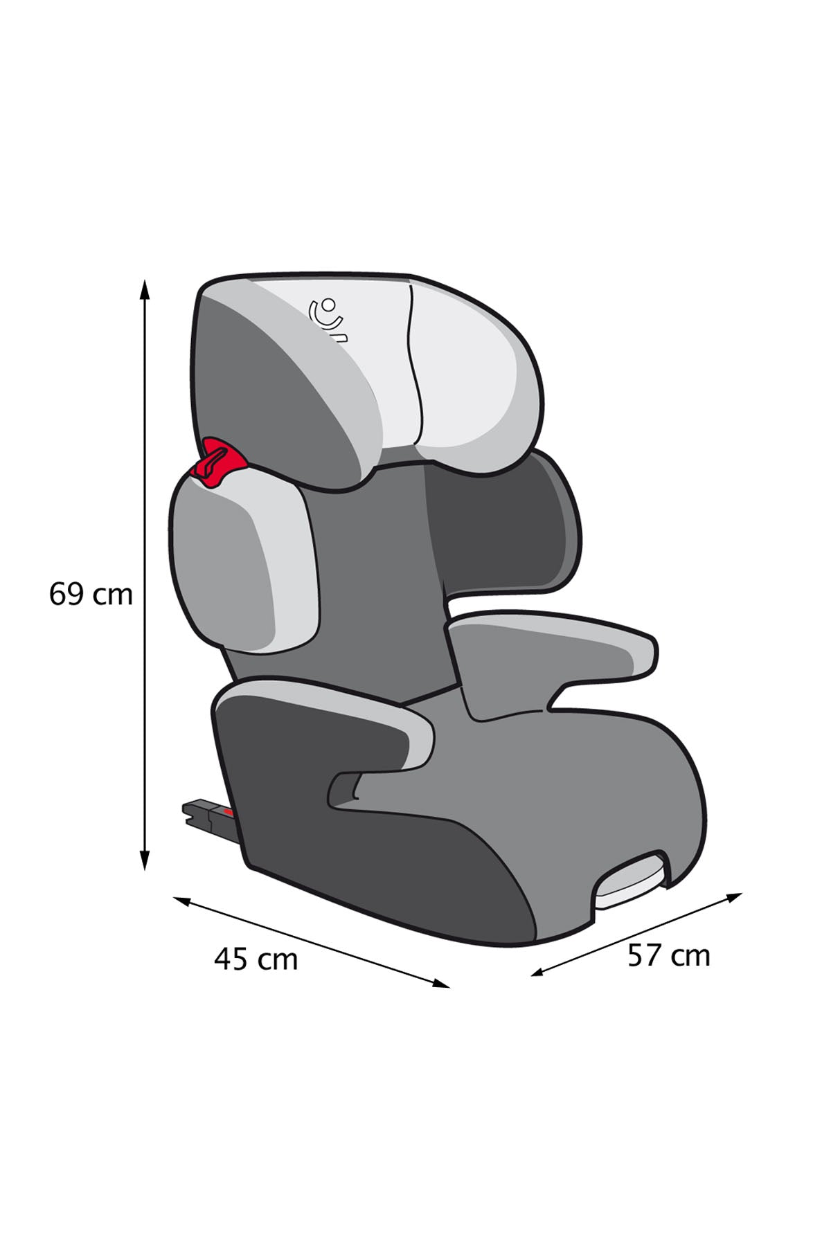 Renolux Renofix Softness Isofix 15-36 Kg Oto Koltuğu Siyah