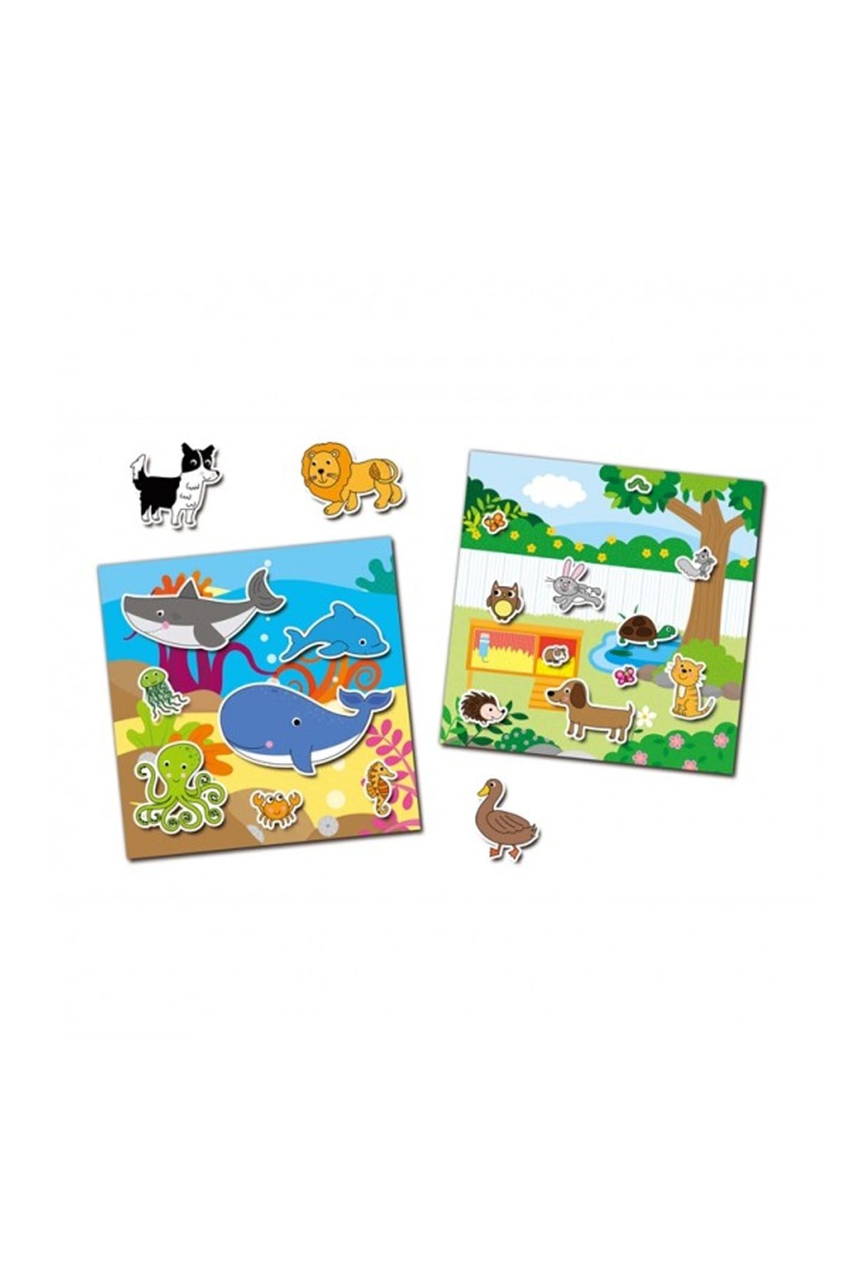 Reusable Sticker Book - Animals 3 Yaş+