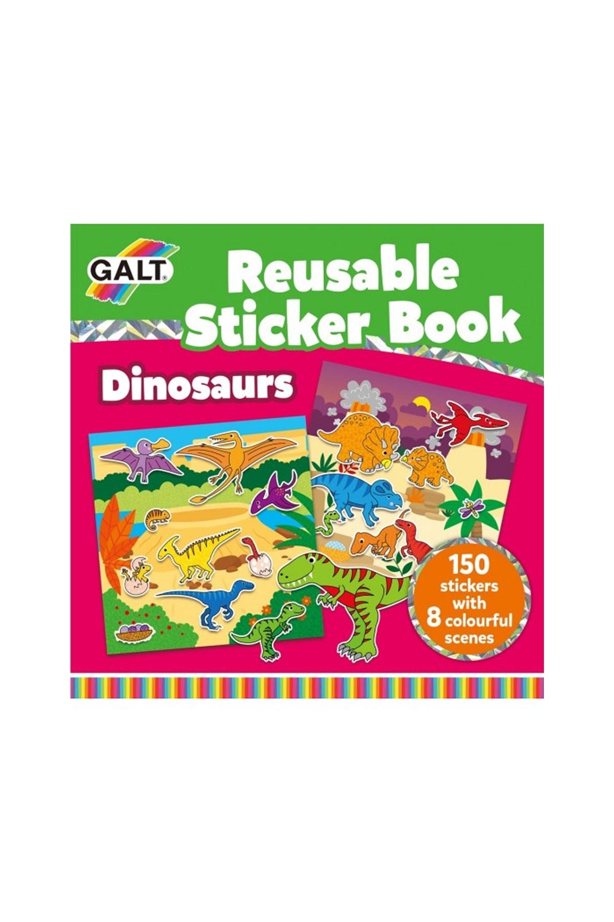 Reusable Sticker Book - Dinosaurs 3 Yaş+