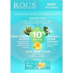 Rocs Baby 0-3 Yaş Muz Püresi Tadında Diş Macunu