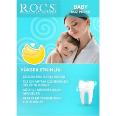 Rocs Baby 0-3 Yaş Muz Püresi Tadında Diş Macunu