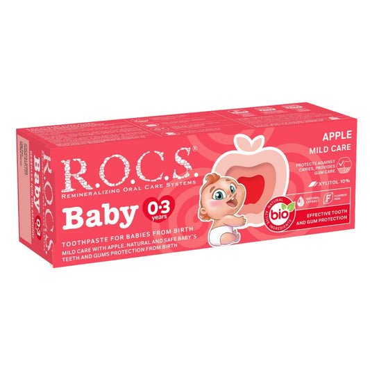 Rocs Baby Diş Macunu Elma Püresi 0-3 Ay