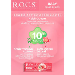 Rocs Baby Diş Macunu Elma Püresi 0-3 Ay