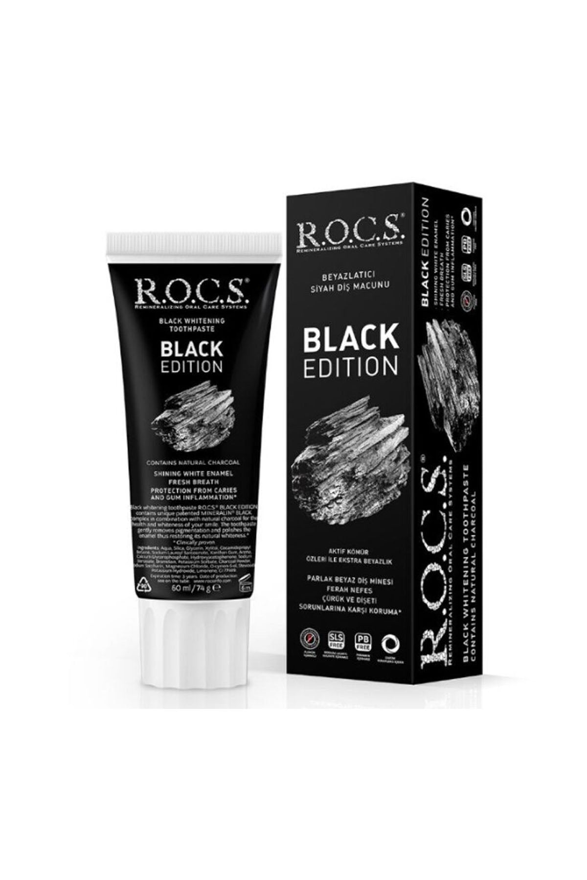 Rocs Black Edıtıon Kömür Özlü Beyazlatıcı Diş Macunu