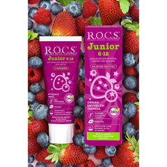 Rocs Junior 6-12 Yaş Orman Meyveleri Tadında Florürsüz Çocuk Diş Macunu