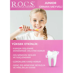 Rocs Junior 6-12 Yaş Orman Meyveleri Tadında Florürsüz Çocuk Diş Macunu