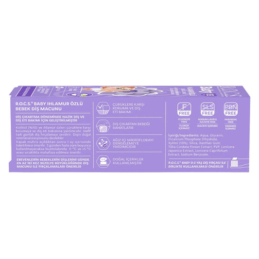 Rocs 0-3 Yaş Ihlamur Aromalı Diş Macunu
