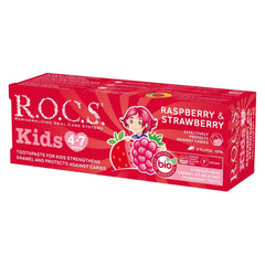 Rocs Kids 4-7 Yaş Ahududu ve Çilek Çocuk Diş Macunu 45gr