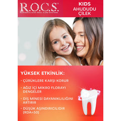 Rocs Kids 4-7 Yaş Ahududu ve Çilek Çocuk Diş Macunu 45gr