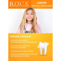 Rocs Junior 6-12 Yaş Diş Macunu Gökkuşağı