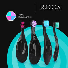 Rocs Neon Baby 0-3 Yaş Bebek Diş Fırçası Yumuşak