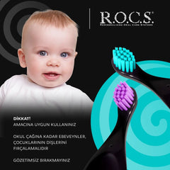 Rocs Neon Baby 0-3 Yaş Bebek Diş Fırçası Yumuşak