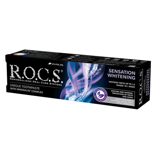 Rocs Sensation Parlaklık ve Beyazlatıcı Diş Macunu