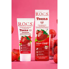 Rocs Teens 8-18 Yaş Yaban Çileği Tadında Diş Macunu 74gr