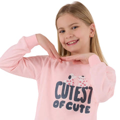 Roly Poly Kız Çocuk Uzun Kollu Pijama Takım Pembe