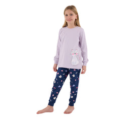 Roly Poly Kız Çocuk Uzun Kollu Pijama Takım Lila