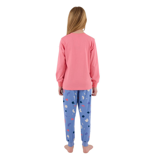 Roly Poly Kız Çocuk Uzun Kollu Pijama Takım Neon Pembe