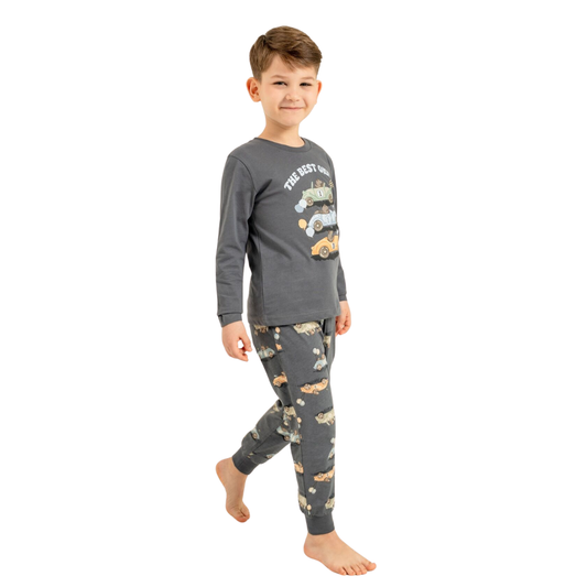 Roly Poly Uzun Kol Pijama Takım Füme