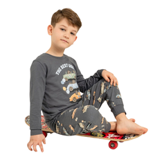 Roly Poly Uzun Kol Pijama Takım Füme
