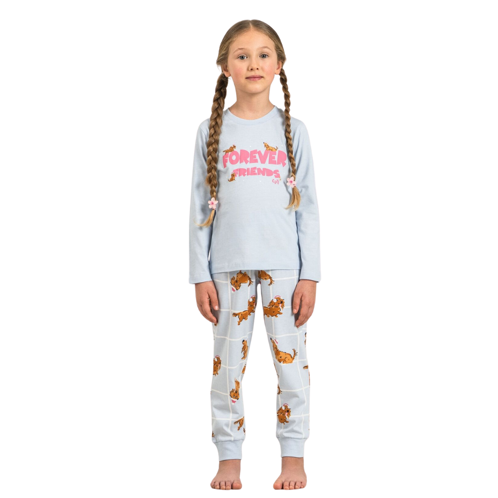 Roly Poly Uzun Kol Pijama Takım Mavi