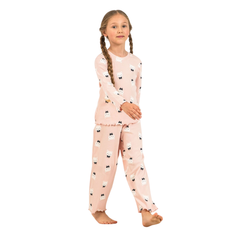 Roly Poly Uzun Kol Pijama Takım Somon