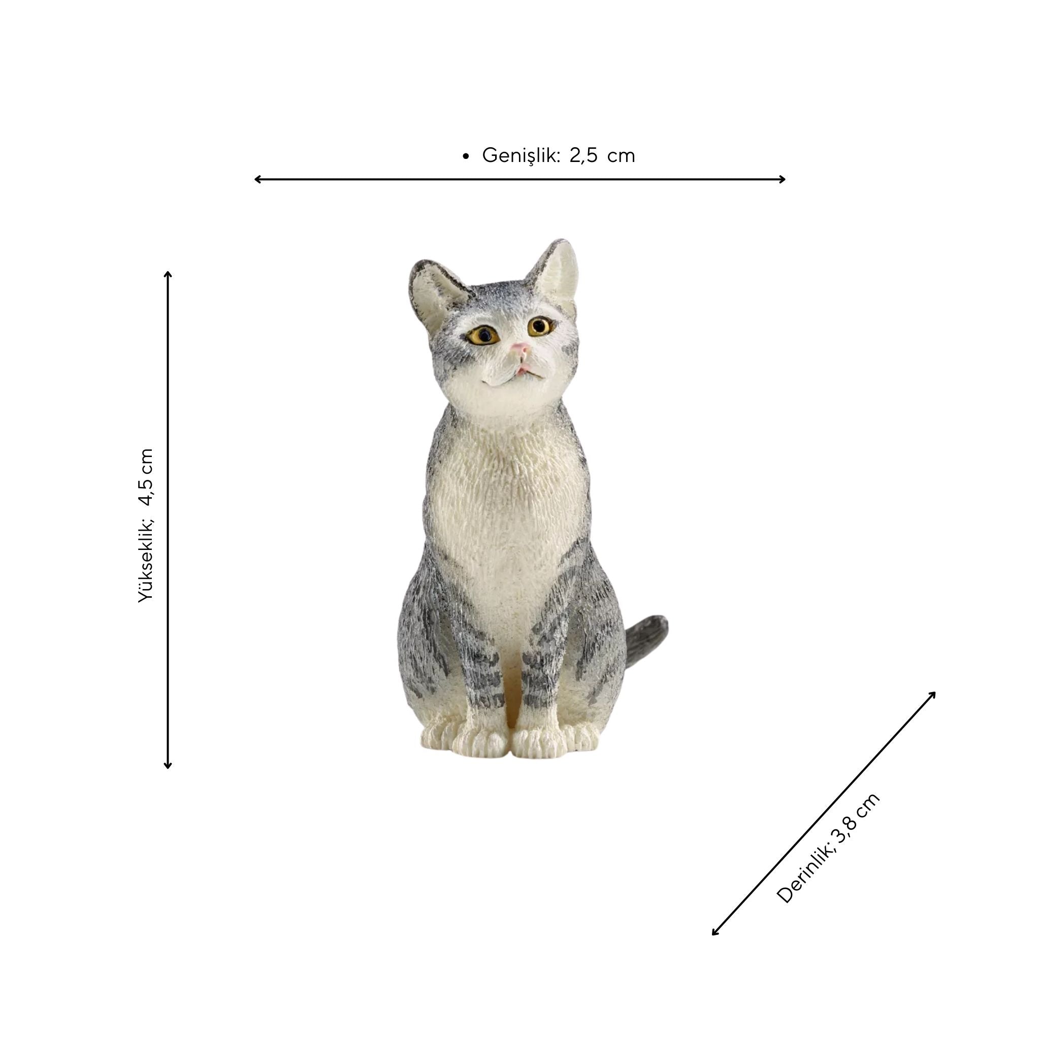 Schleich Oturan Kedi Figürü