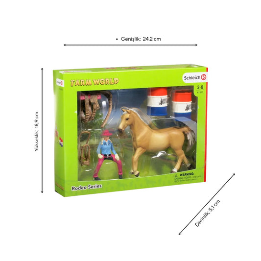 Schleich Rodeo Yapan Kız Kovboy
