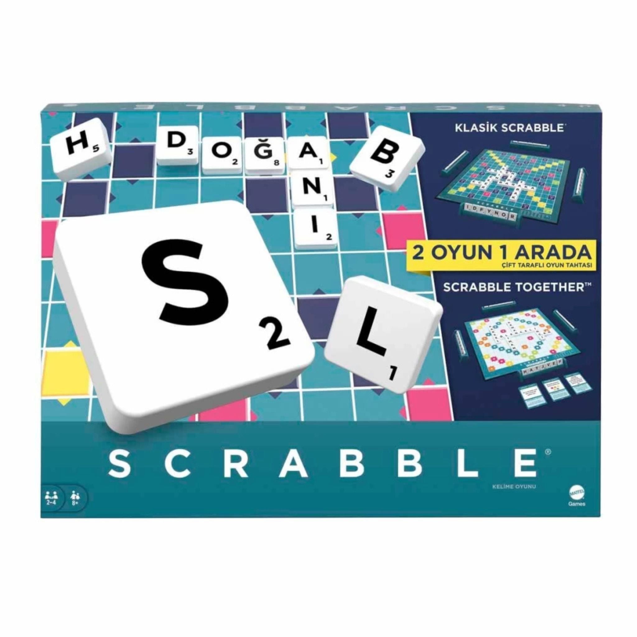 Scrabble Orijinal İkisi Bir Arada Türkçe Mattel HXV98