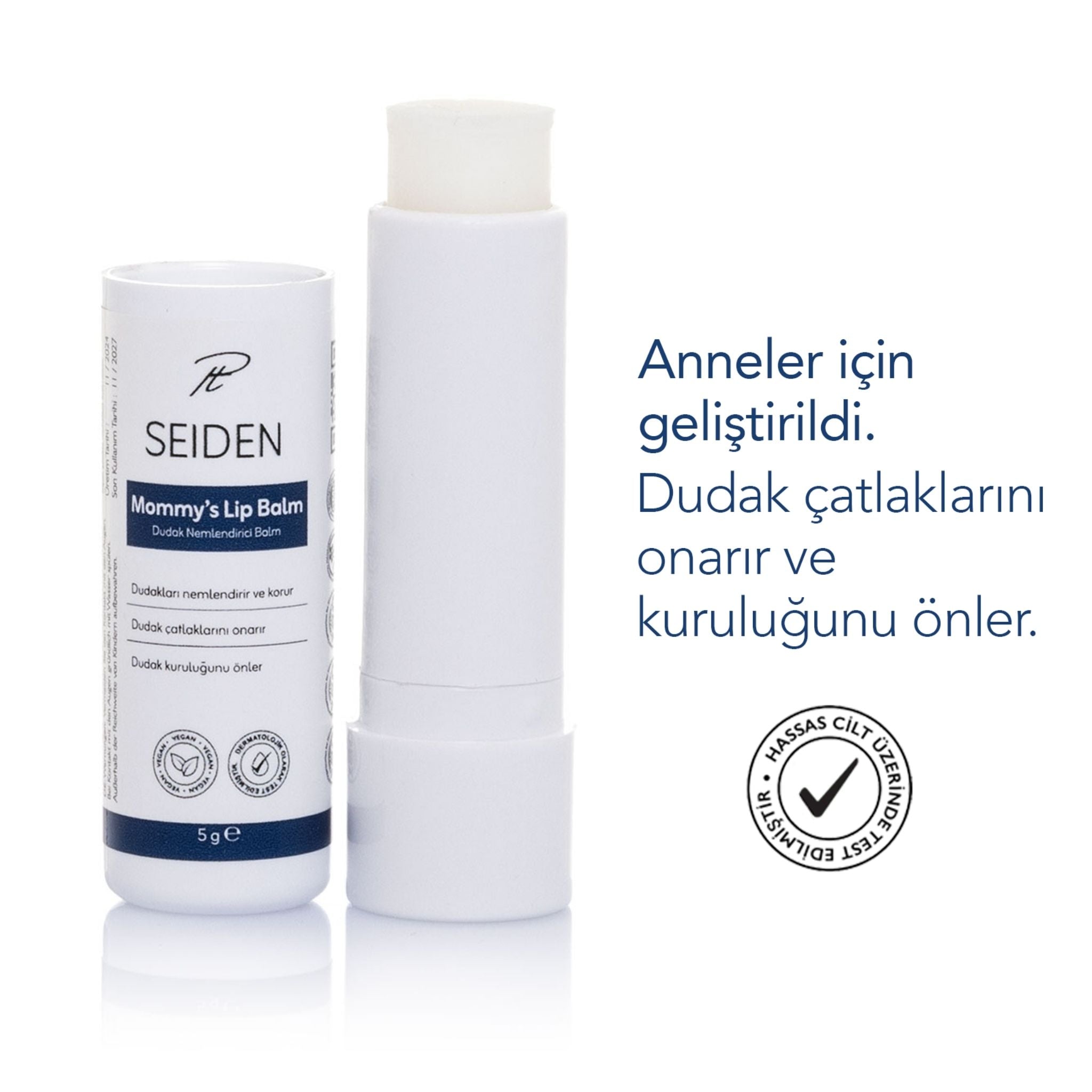 Seiden Dudak Nemlendirici Vegan Lip Balm 5G