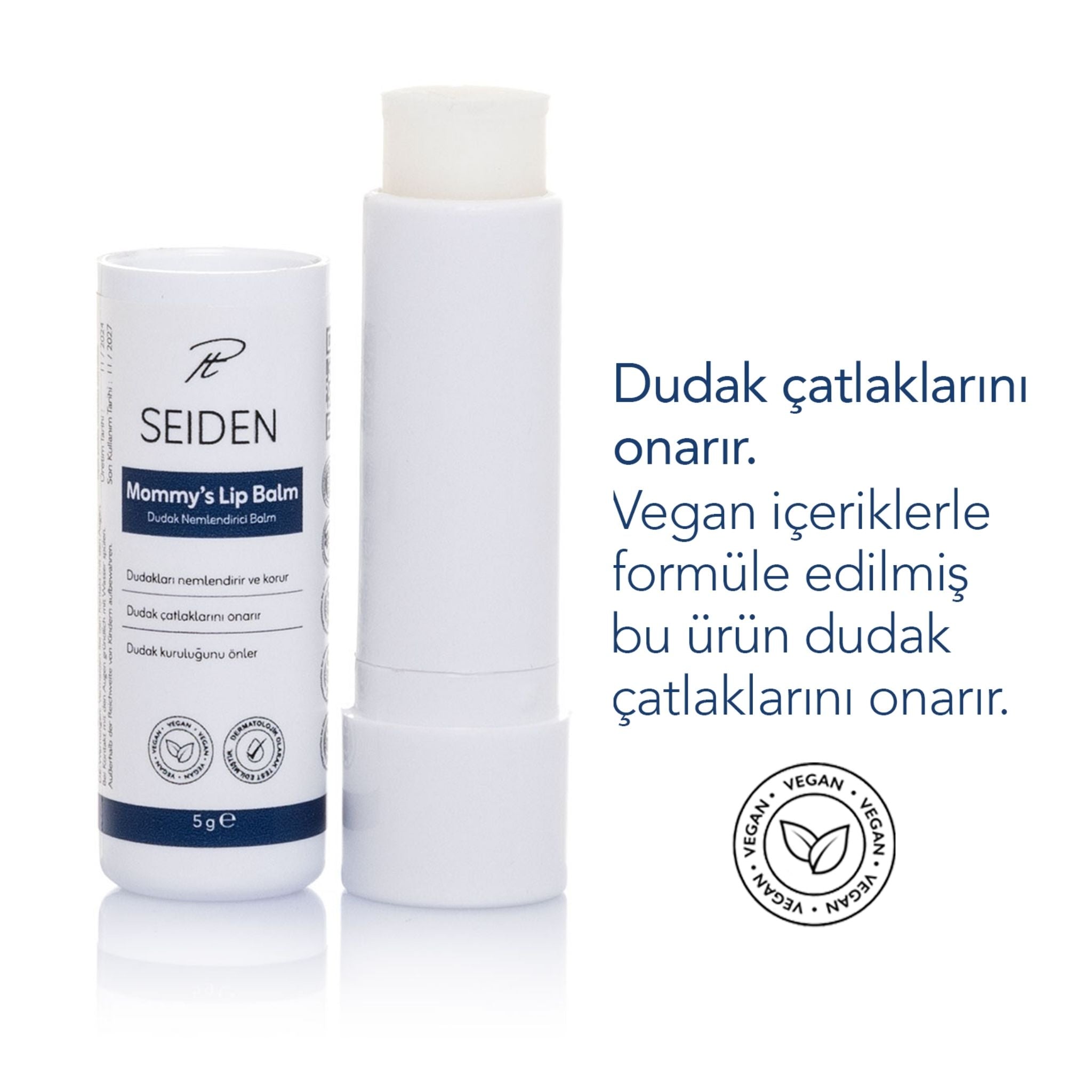 Seiden Dudak Nemlendirici Vegan Lip Balm 5G