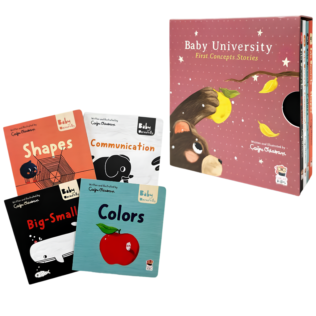 Sincap Kitap Baby University First Concepts Stories (4 Book)