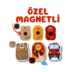 Sincap Kitap Ben Bilirim İngilizce Destekli İlk Kitaplarım Magnetli ve Dokun Hisset Kartlı