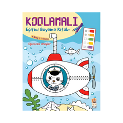 Sincap Kitap Kodlamalı Eğitici Boyama Kitabı Eğlenceli Araçlar