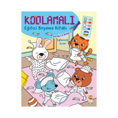 Sincap Kitap Kodlamalı Eğitici Boyama Kitabı Eğlenceli Evim
