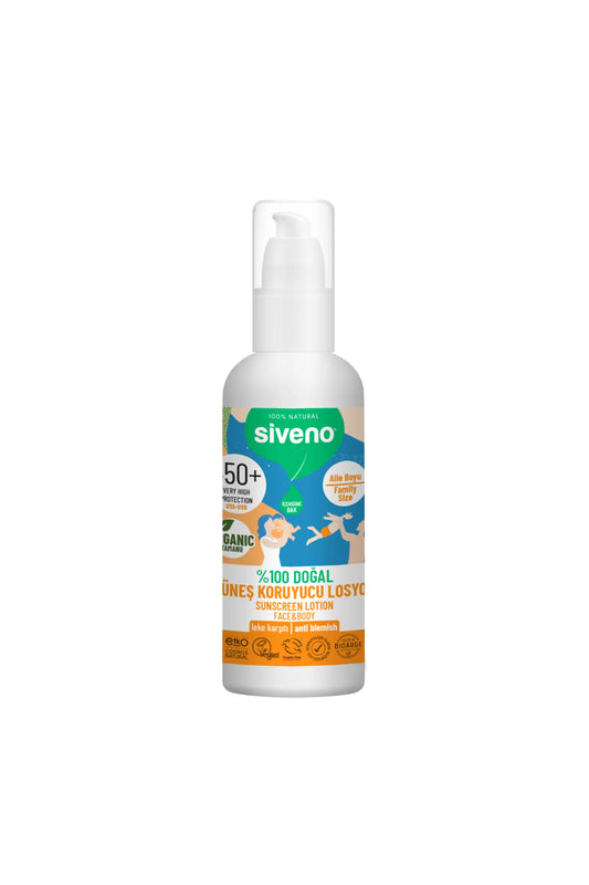 Siveno %100 Doğal All Family Güneş Losyonu 50spf