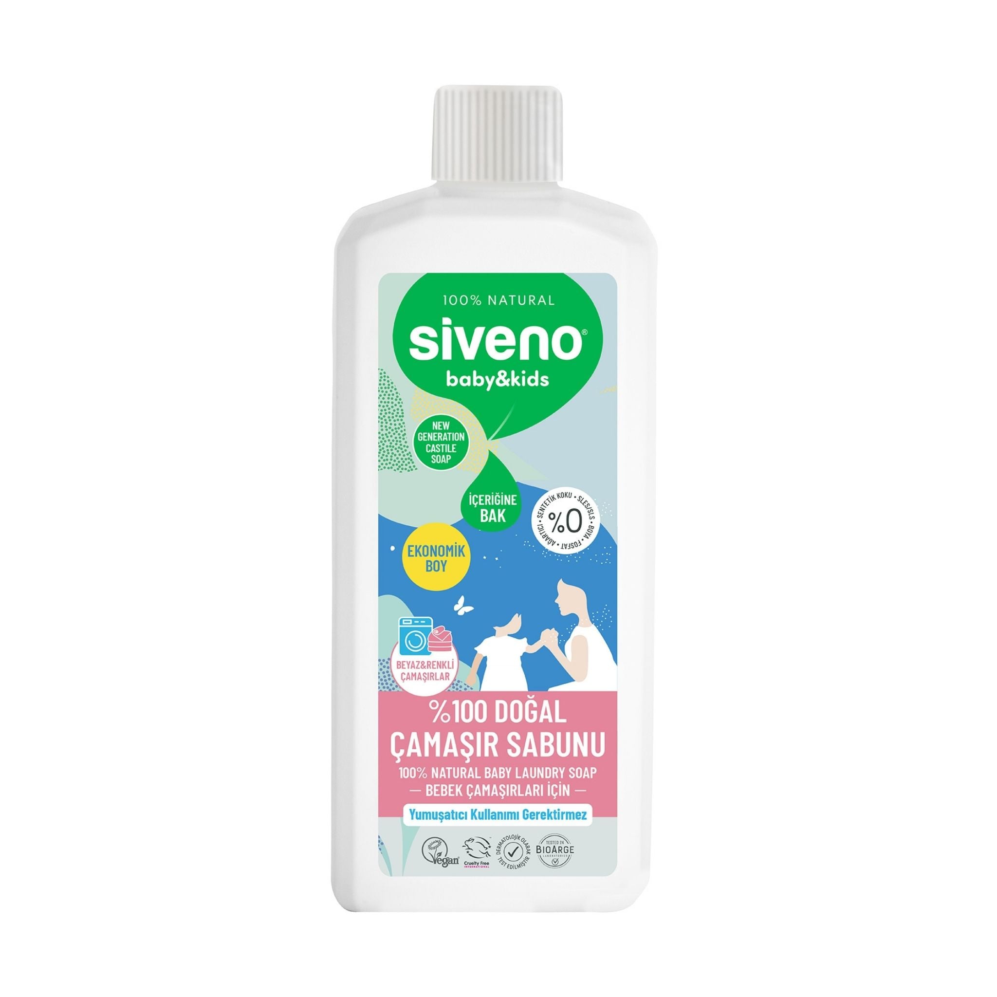 Siveno %100 Doğal Baby Çamaşır Sabunu 1lt