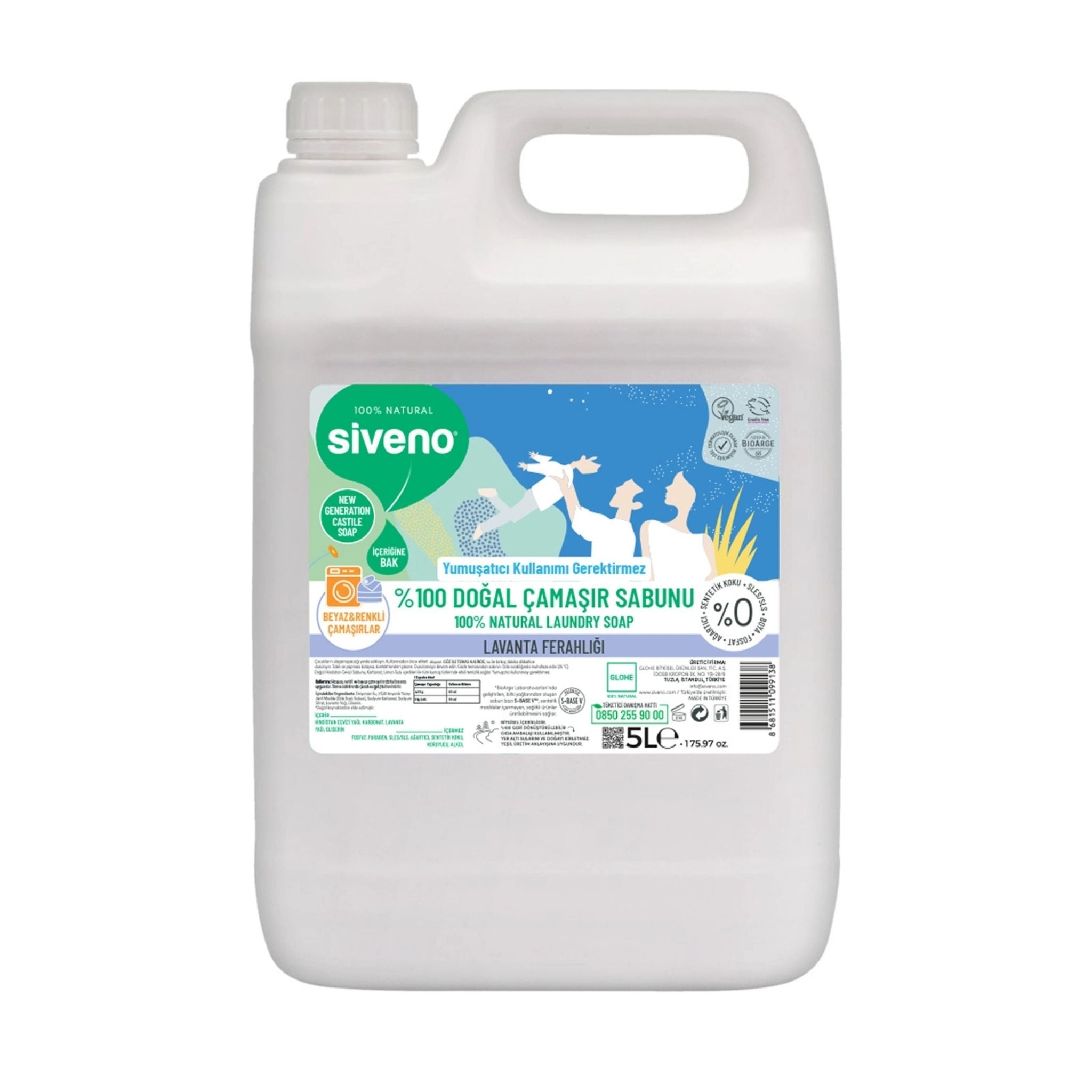 Siveno %100 Doğal Baby Çamaşır Sabunu 5lt