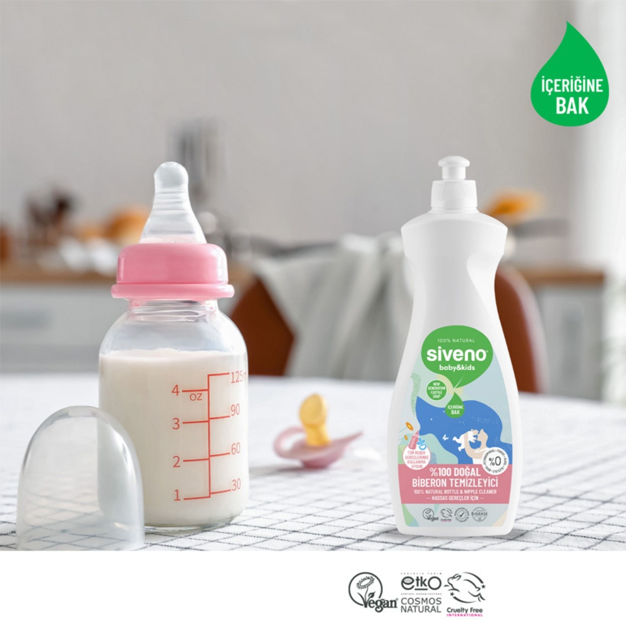 Siveno %100 Doğal Baby Emzik ve Biberon Temizleyici 500ml