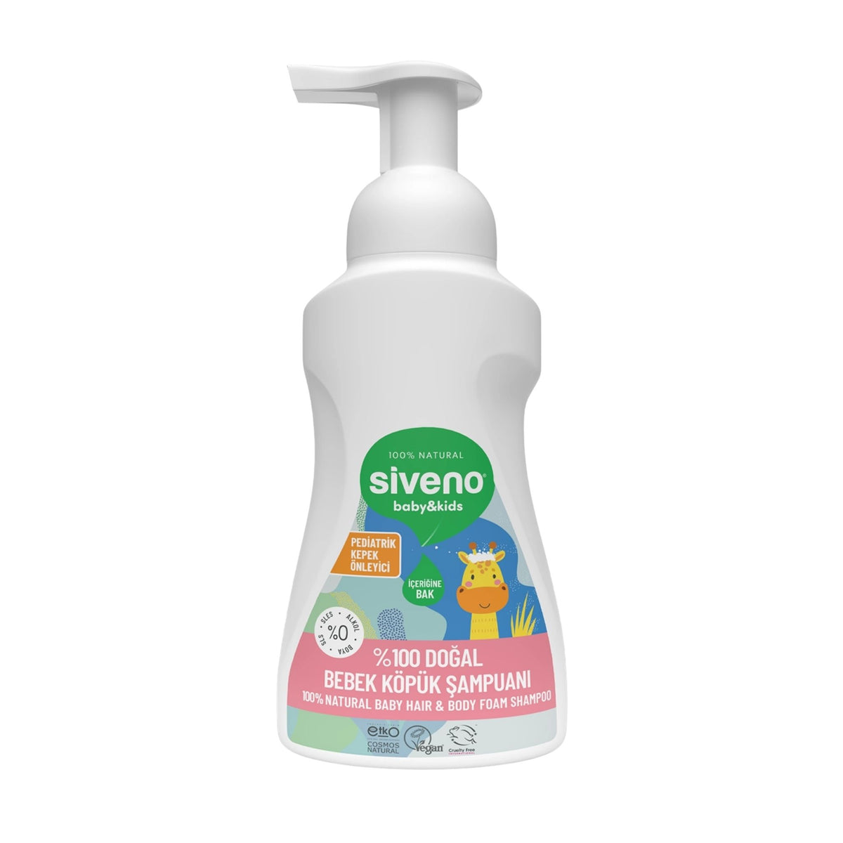 Siveno %100 Doğal Bebek Köpük Şampuanı 250ml