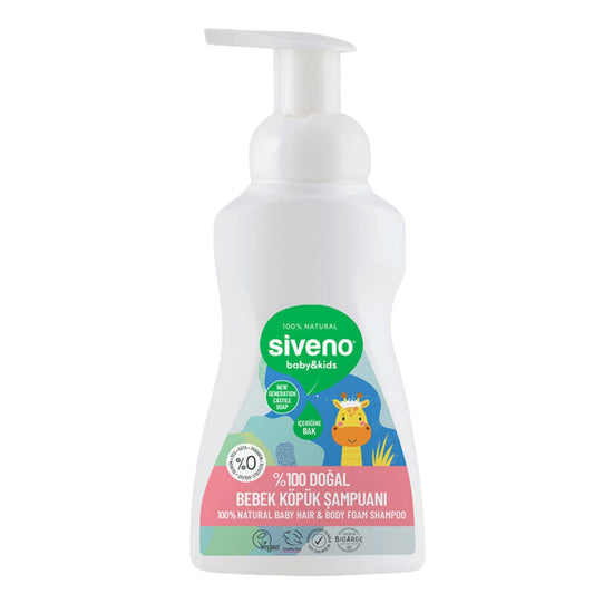 Siveno %100 Doğal Bebek Köpük Şampuan 250ml