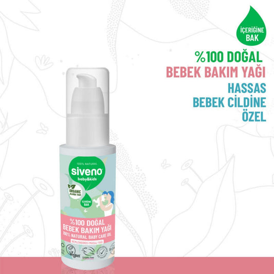 Siveno %100 Doğal Bebek Yağı 50ml