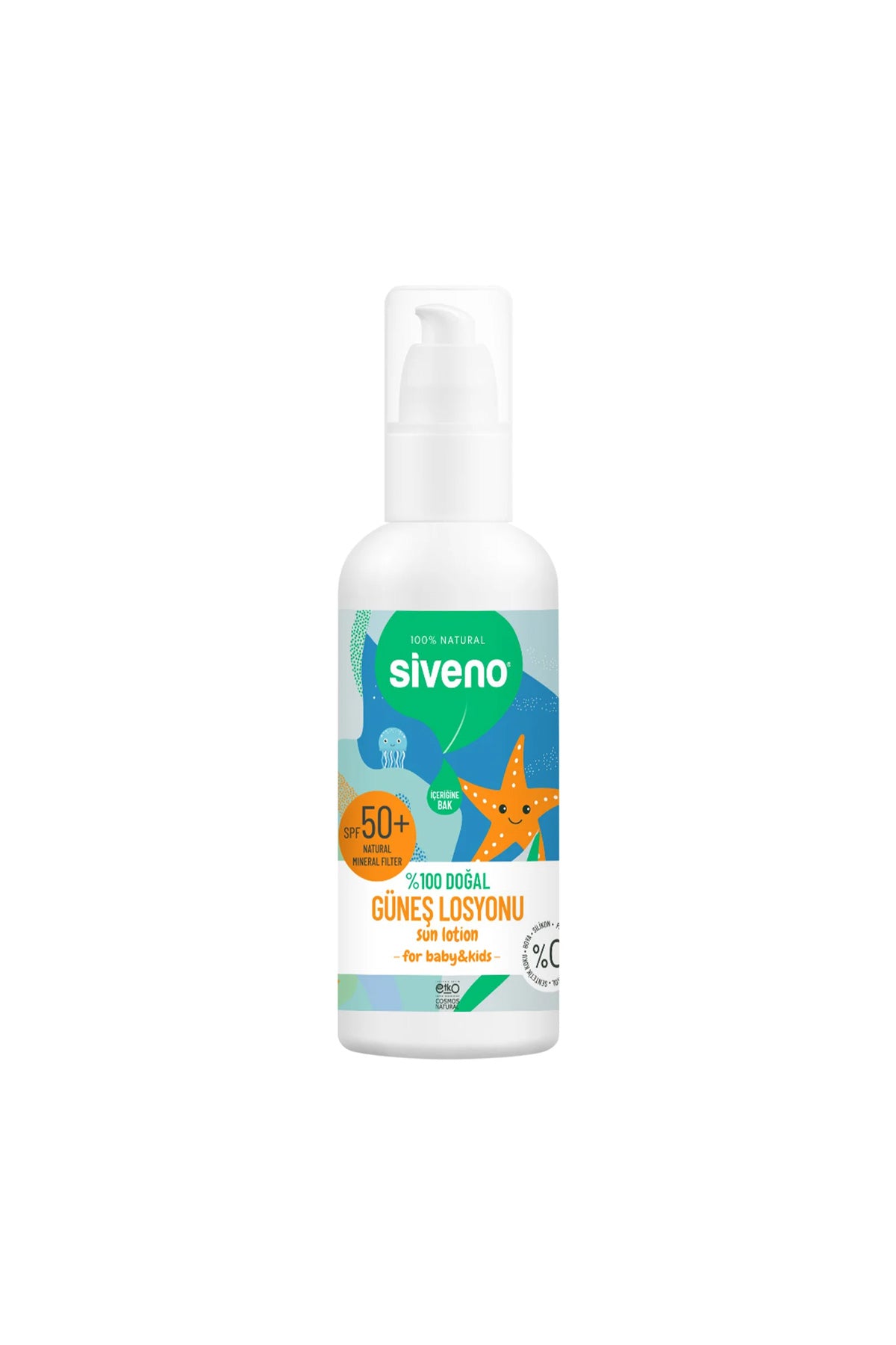 Siveno %100 Doğal Çocuklar İçin Güneş Losyonu 100ml