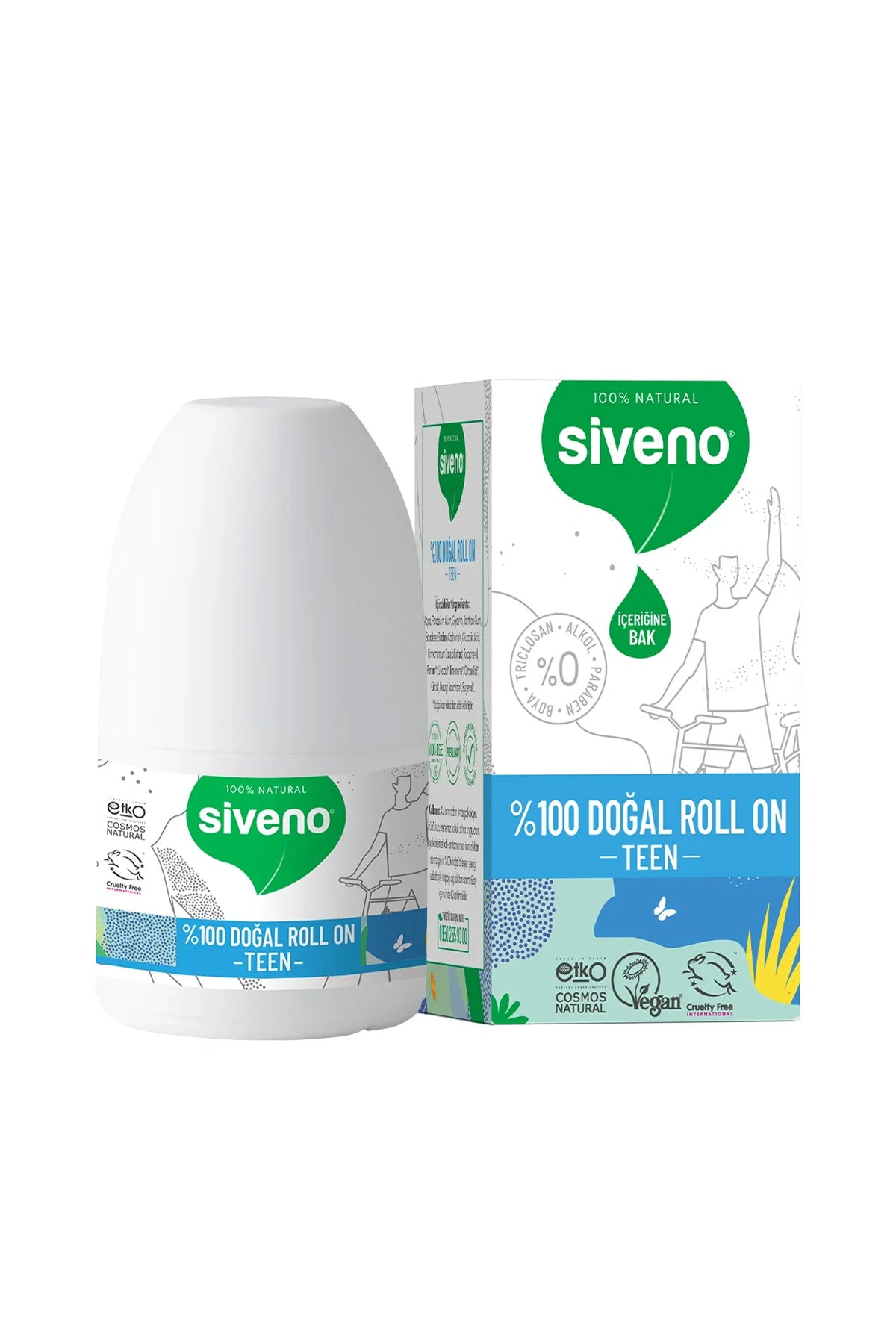 Siveno %100 Doğal Roll on Teen Blue 50ml