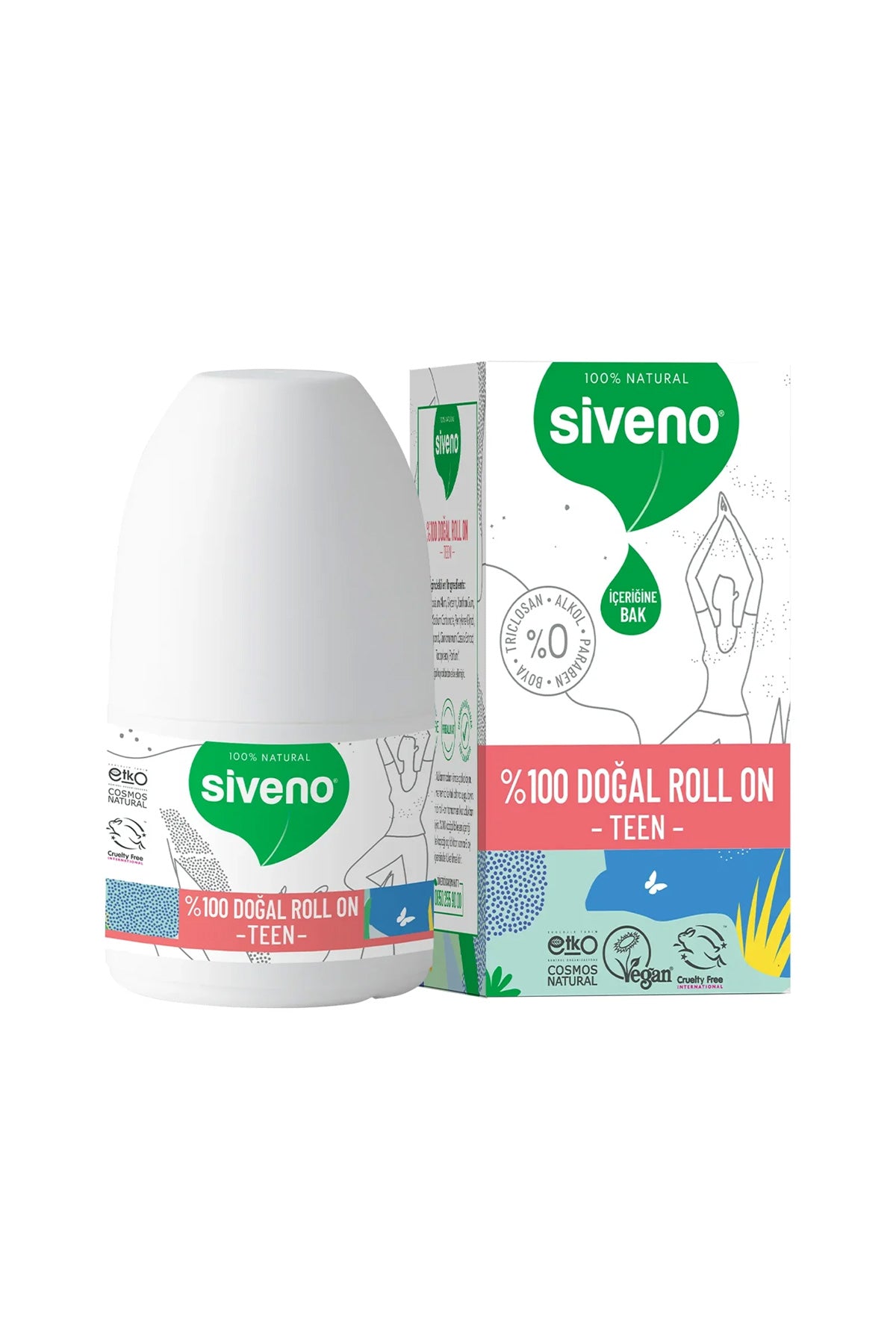 Siveno %100 Doğal Roll on Teen Pink 50ml