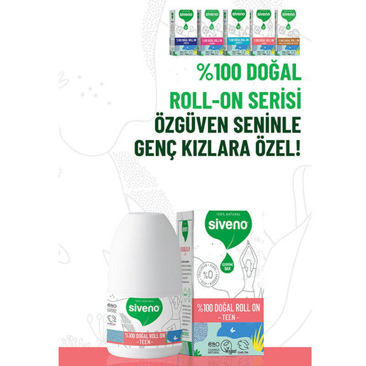 Siveno %100 Doğal Roll-On Teen Pink 50ml