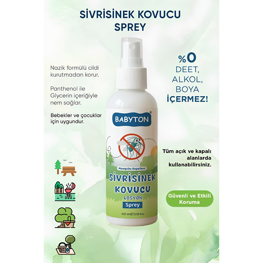 Babyton Sivrisinek Kovucu Sprey 100ml